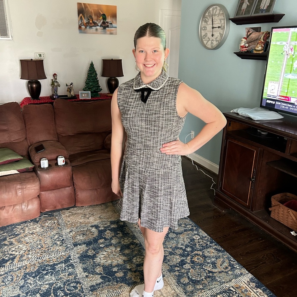 Calvin Klein Collection Black and White Mini Dress